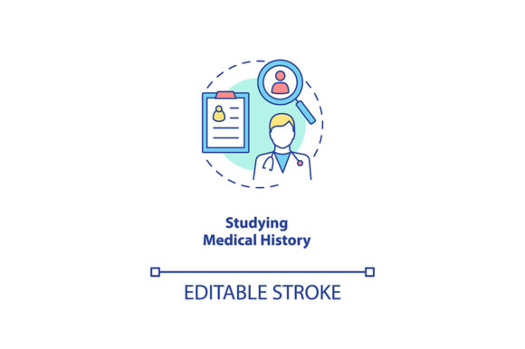A Designer's Review of the Studying Patient Medical History Icon