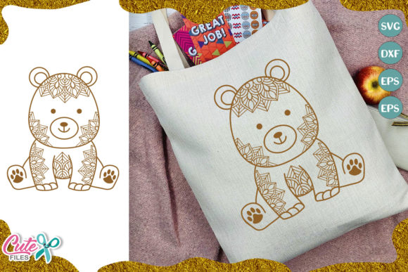 A Little Bear's Charm: A Designer's Take on the Mandala Bear