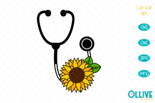 A Sunflower and Stethoscope Design for Crafters