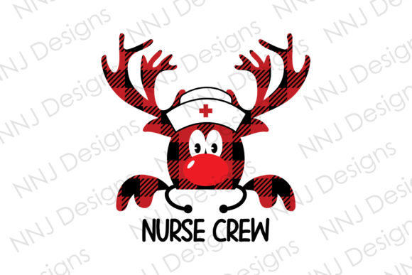 Practical Review of the Nurse Crew Buffalo Plaid Reindeer Embroidery Design