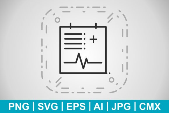 Vector Medical Chart Icon: A Designer's Take for Real Embroidery